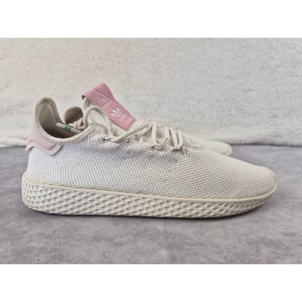 Adidas Pharrell Williams Tennis Hu Linen Chalk White Pink DB2558 Womens 10